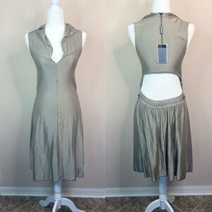 NWT Emporio Armani sleeveless open back dress size 38